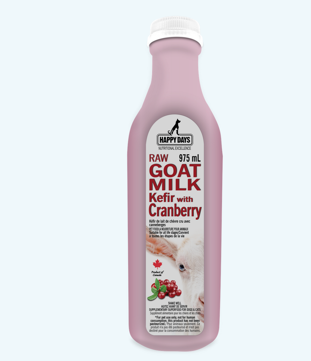 Raw Fermented Goat Milk with Cranberries – Modern K9