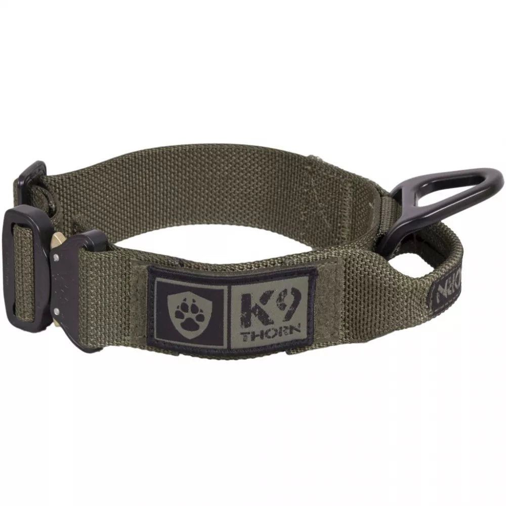 K9 THORN Tactical Cobra Buckle Collar with Handle 1.75